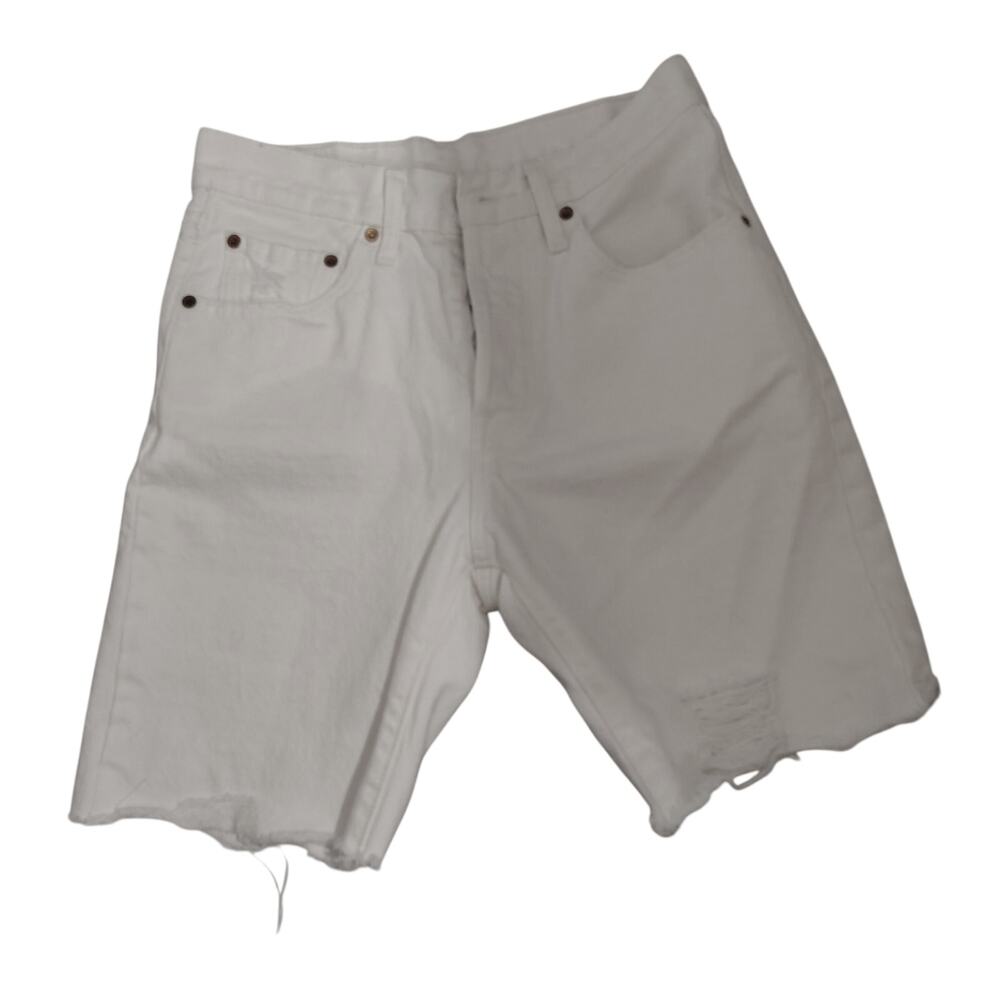 Levi’s 501 Cutoff Shorts (White, Size 27, 7” Inseam)